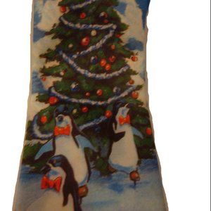 Ralph‎ Marlin Penguin Christmas Neck Tie Ugly 1990